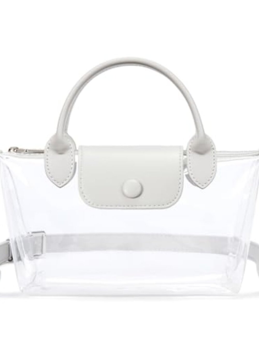 Clear Crossbody Bag Stadium Approved Small Purse Top Handle Adjustable Strap